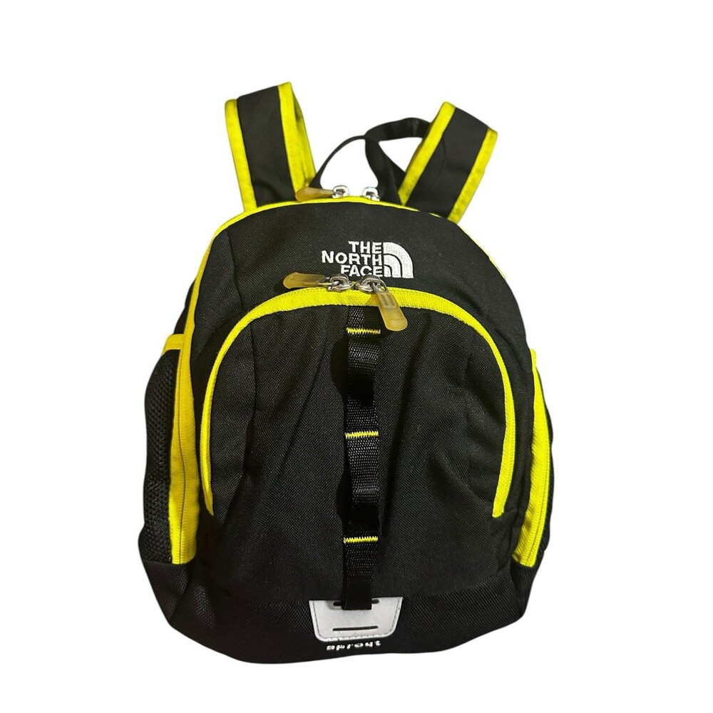 The North Face Sprout Bag Mini Backpack Outdoor Hiking Black Yellow